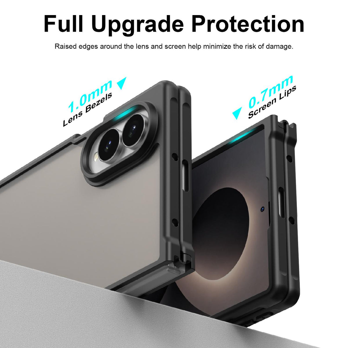 For Galaxy Z Fold8 5G Fan Dun Series TPU Hybrid PC Frosted Phone Case - Black - EDA008121103A