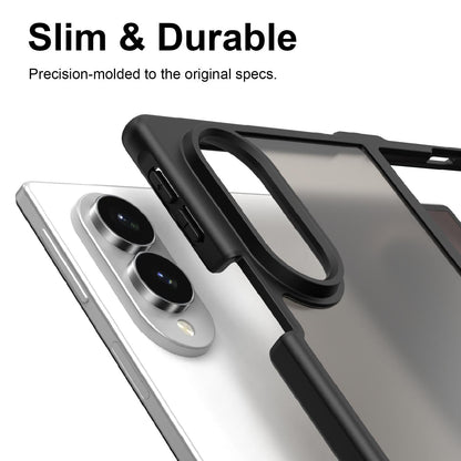 For Galaxy Z Fold8 5G Fan Dun Series TPU Hybrid PC Frosted Phone Case - Black - EDA008121103A