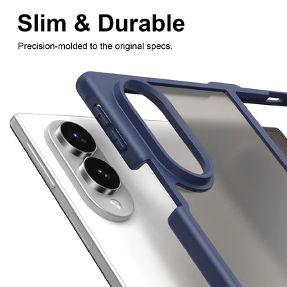 For Galaxy Z Fold8 5G Fan Dun Series TPU Hybrid PC Frosted Phone Case - Blue - EDA008121103B