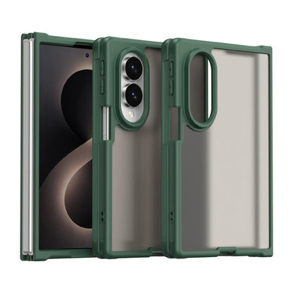 For Galaxy Z Fold8 5G Fan Dun Series TPU Hybrid PC Frosted Phone Case - Green - EDA008121103C