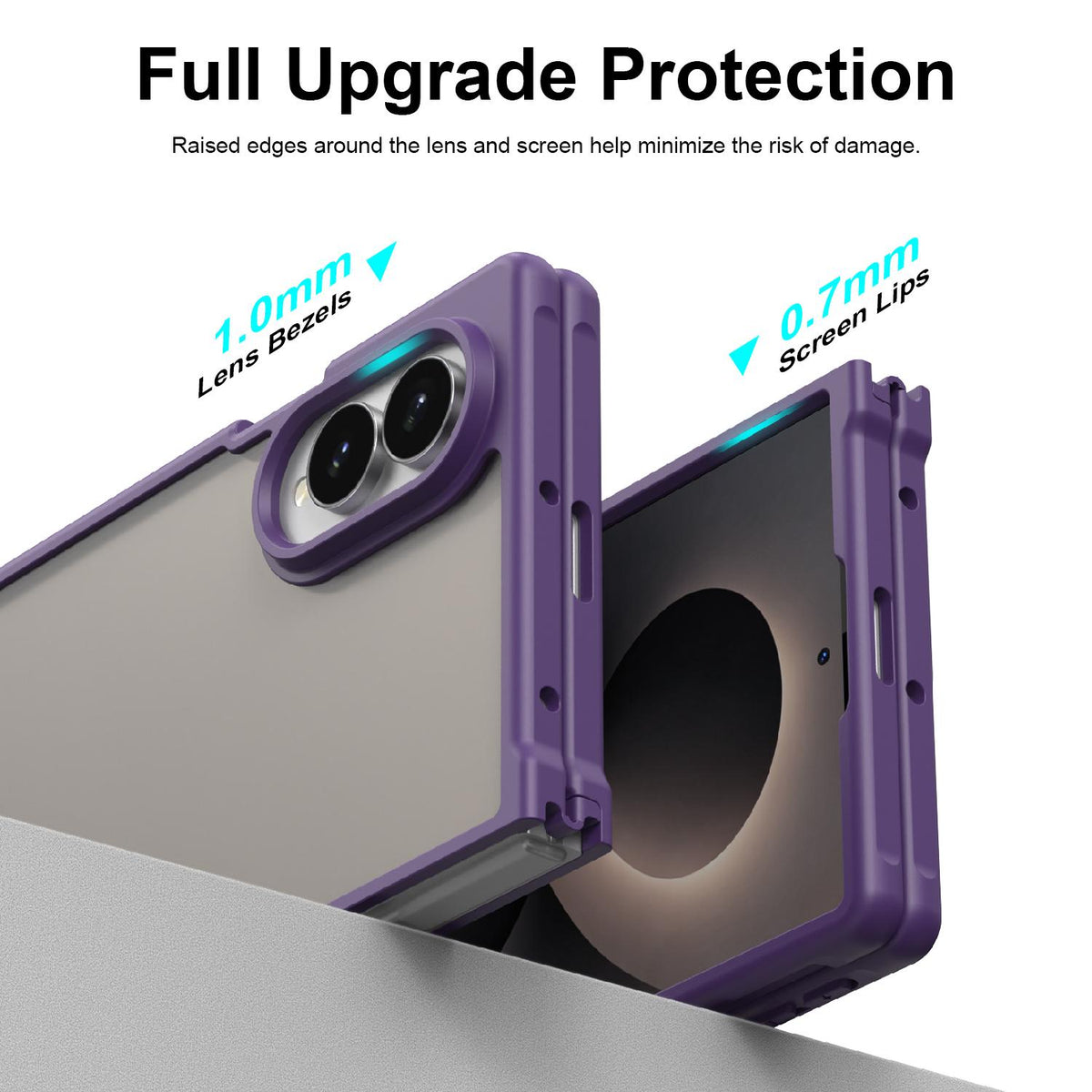 For Galaxy Z Fold8 5G Fan Dun Series TPU Hybrid PC Frosted Phone Case - Purple - EDA008121103D