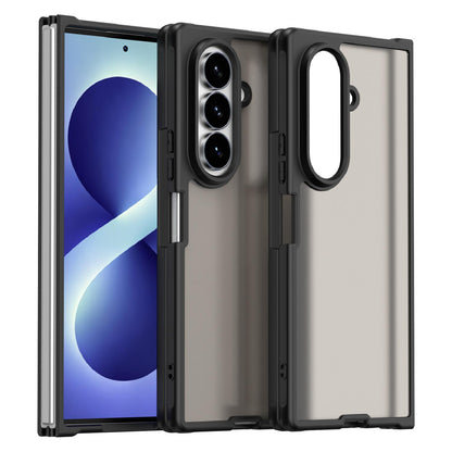 For Galaxy Z Fold8 Ultra 5G Fan Dun Series TPU Hybrid PC Frosted Phone Case - Black - EDA008121104A