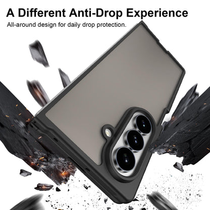 For Galaxy Z Fold8 Ultra 5G Fan Dun Series TPU Hybrid PC Frosted Phone Case - Black - EDA008121104A