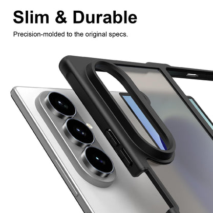 For Galaxy Z Fold8 Ultra 5G Fan Dun Series TPU Hybrid PC Frosted Phone Case - Black - EDA008121104A