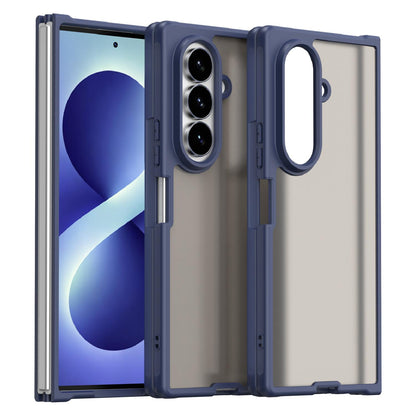 For Galaxy Z Fold8 Ultra 5G Fan Dun Series TPU Hybrid PC Frosted Phone Case - Blue - EDA008121104B