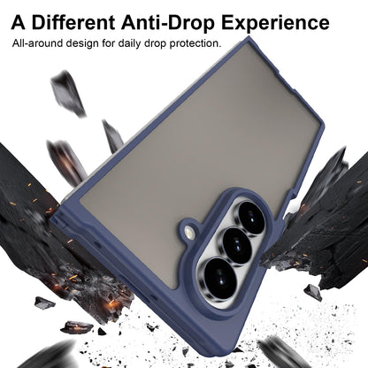 For Galaxy Z Fold8 Ultra 5G Fan Dun Series TPU Hybrid PC Frosted Phone Case - Blue - EDA008121104B