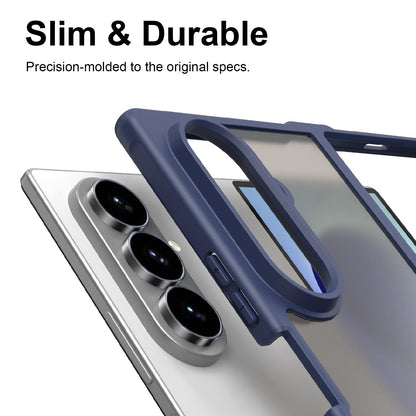 For Galaxy Z Fold8 Ultra 5G Fan Dun Series TPU Hybrid PC Frosted Phone Case - Blue - EDA008121104B