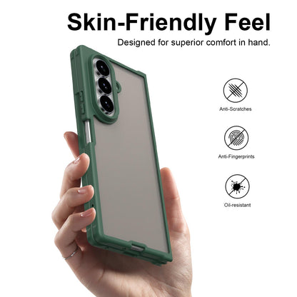 For Galaxy Z Fold8 Ultra 5G Fan Dun Series TPU Hybrid PC Frosted Phone Case - Green - EDA008121104C