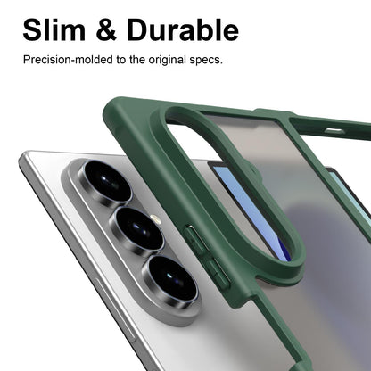 For Galaxy Z Fold8 Ultra 5G Fan Dun Series TPU Hybrid PC Frosted Phone Case - Green - EDA008121104C