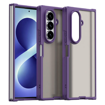 For Galaxy Z Fold8 Ultra 5G Fan Dun Series TPU Hybrid PC Frosted Phone Case - Purple - EDA008121104D