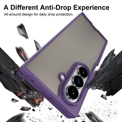 For Galaxy Z Fold8 Ultra 5G Fan Dun Series TPU Hybrid PC Frosted Phone Case - Purple - EDA008121104D