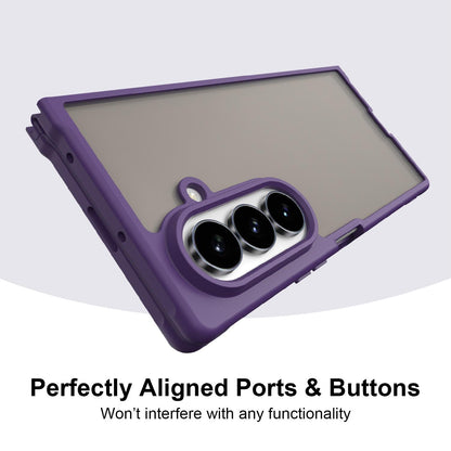 For Galaxy Z Fold8 Ultra 5G Fan Dun Series TPU Hybrid PC Frosted Phone Case - Purple - EDA008121104D