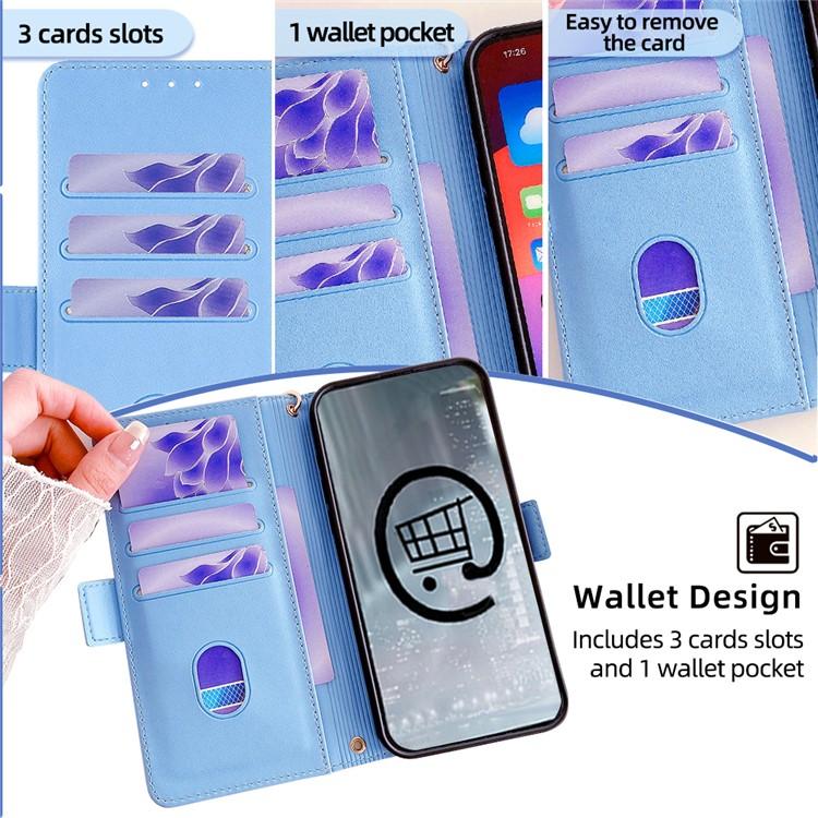 For Redmi K90 Pro Max / Poco F8 Ultra Crossbody Chain Leather Phone Case(Blue)