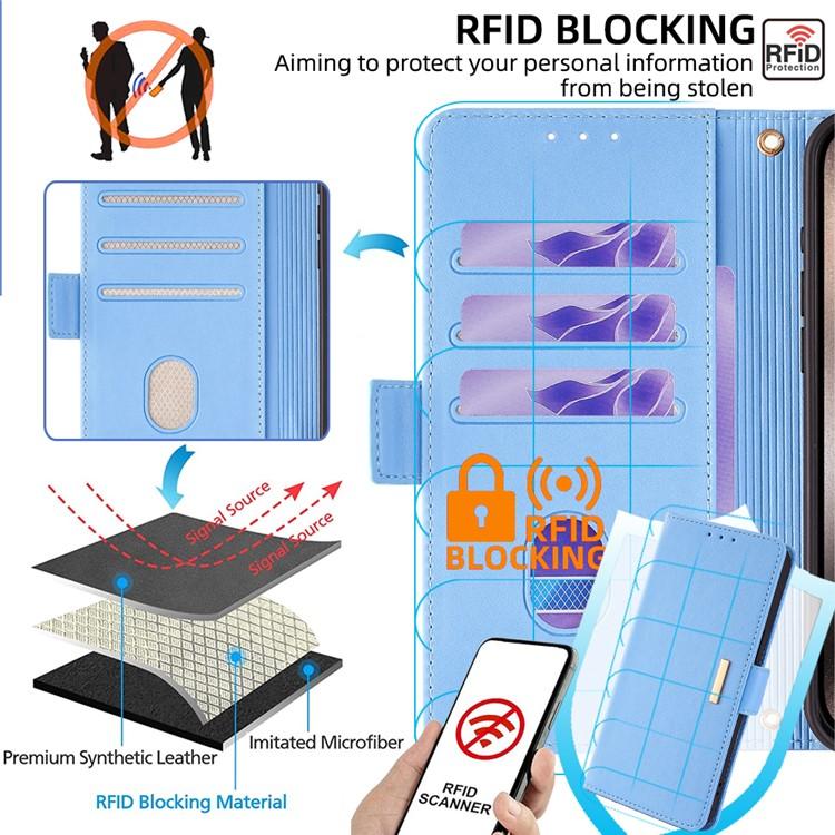 For Redmi K90 Pro Max / Poco F8 Ultra Crossbody Chain Leather Phone Case(Blue)