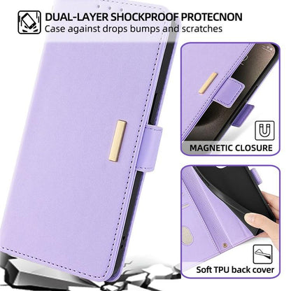 For Redmi K90 Pro Max / Poco F8 Ultra Crossbody Chain Leather Phone Case(Purple)