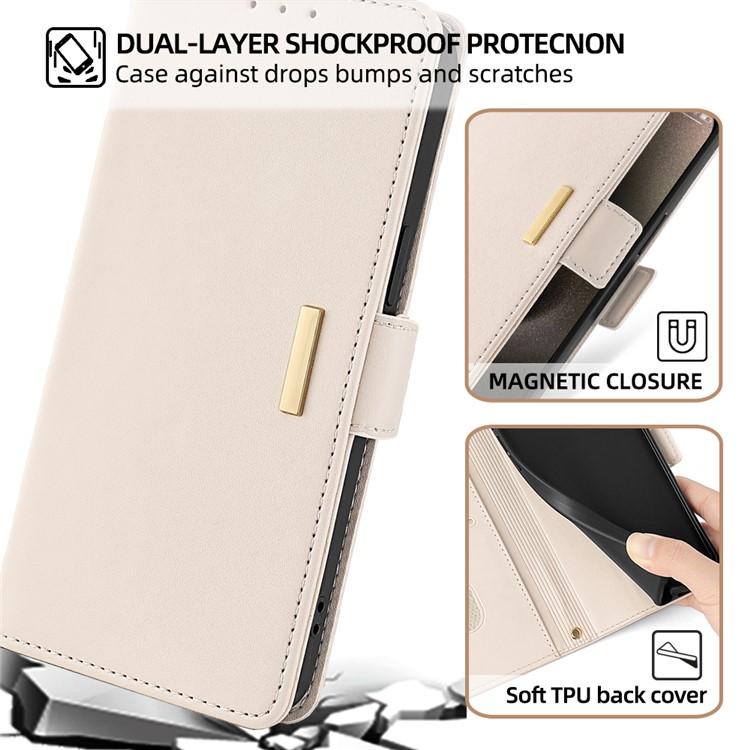 For Redmi K90 Pro Max / Poco F8 Ultra Crossbody Chain Leather Phone Case(White)