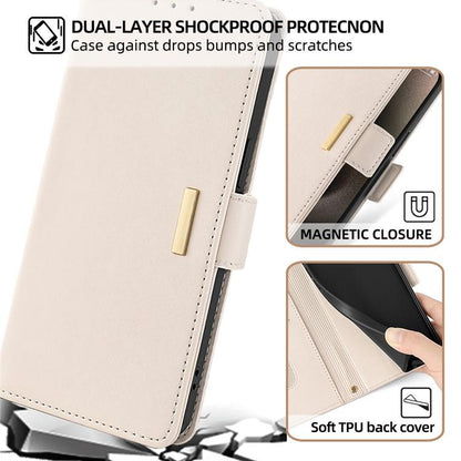 For Redmi K90 Pro Max / Poco F8 Ultra Crossbody Chain Leather Phone Case(White)