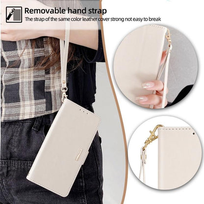 For Redmi K90 Pro Max / Poco F8 Ultra Crossbody Chain Leather Phone Case(White)