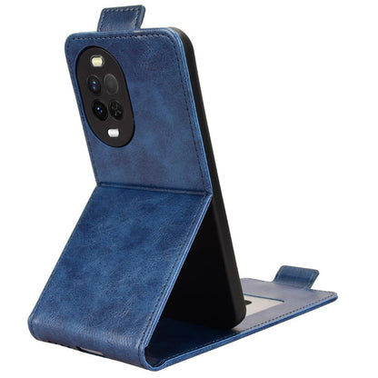 For Huawei nova 16z 5G Magnetic Vertical Flip Leather Phone Case with Buckle - Blue - EDA008171516B