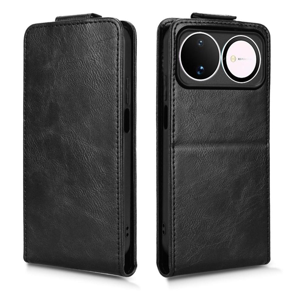 For Huawei nova 16 5G Magnetic Vertical Flip Leather Phone Case with Buckle - Black - EDA008171517A