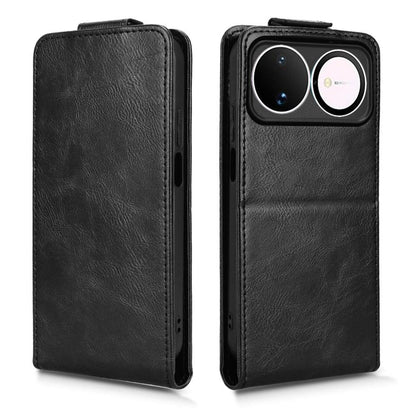 For Huawei nova 16 5G Magnetic Vertical Flip Leather Phone Case with Buckle - Black - EDA008171517A