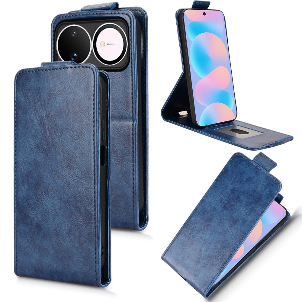 For Huawei nova 16 5G Magnetic Vertical Flip Leather Phone Case with Buckle - Blue - EDA008171517B