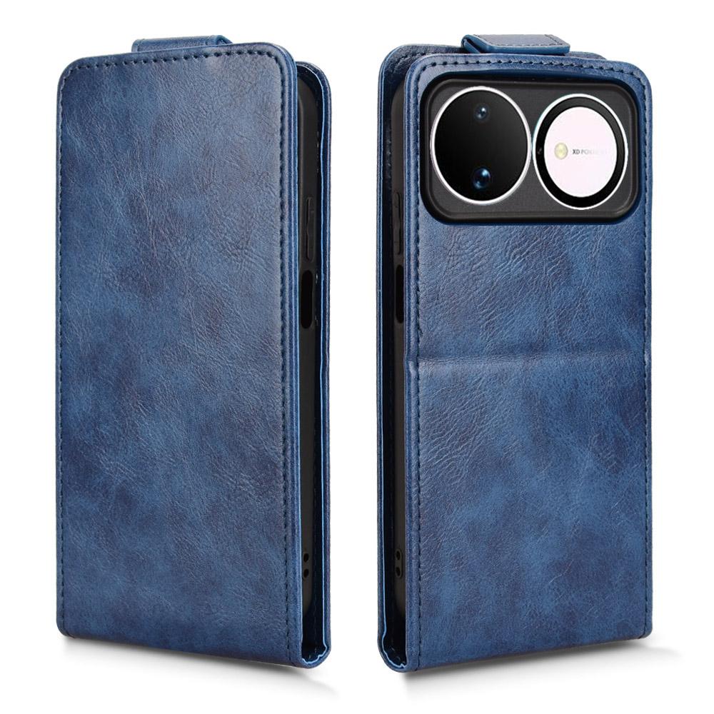 For Huawei nova 16 5G Magnetic Vertical Flip Leather Phone Case with Buckle - Blue - EDA008171517B