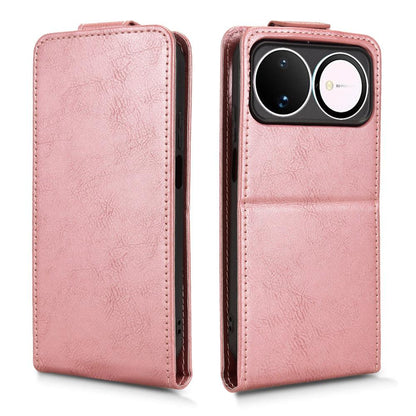 For Huawei nova 16 5G Magnetic Vertical Flip Leather Phone Case with Buckle - Rose Gold - EDA008171517C
