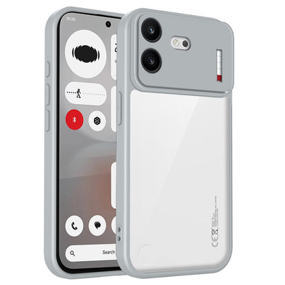For Nothing Phone 4b Matte PC Skin-feel Shockproof Phone Case - Grey - EDA008179308A