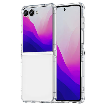 For Galaxy Z Flip8 5G PC Hybrid TPU Airbag Shockproof Phone Case - Transparent - EDA008242703C