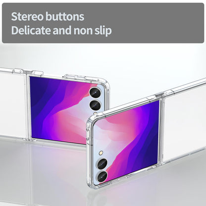 For Galaxy Z Flip8 5G PC Hybrid TPU Airbag Shockproof Phone Case - Transparent - EDA008242703C