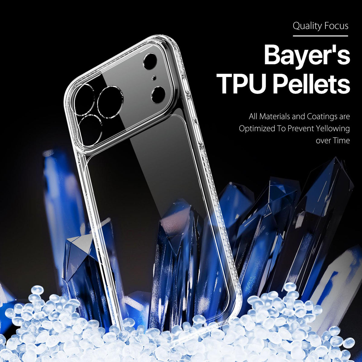For iPhone 18 Pro Max DUX DUCIS Clin Series PC + TPU Phone Case - Transparent - EDA008300906A