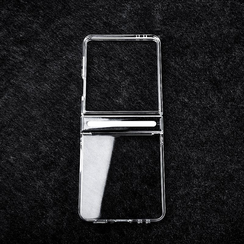 For Galaxy Z Flip8 5G Transparent PC Axis Shockproof Phone Case - Default - EDA008388304