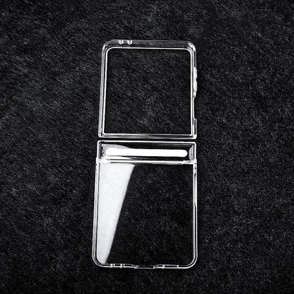 For Galaxy Z Flip8 5G Transparent PC Axis Shockproof Phone Case - Default - EDA008388304