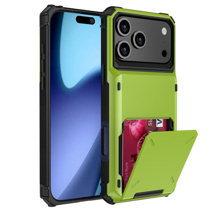 For iPhone 18 Pro Scratch-Resistant Shockproof Heavy Duty Rugged Armor Phone Case - Green - EDA008389604E