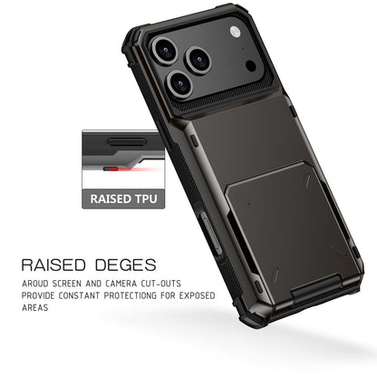 For iPhone 18 Pro Scratch-Resistant Shockproof Heavy Duty Rugged Armor Phone Case - White - EDA008389604A