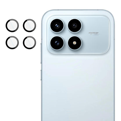 For Redmi K90 / Poco F8 Pro imak Glass Rear Camera Lens Film Phone Case Exclusive, Self-positioning Version