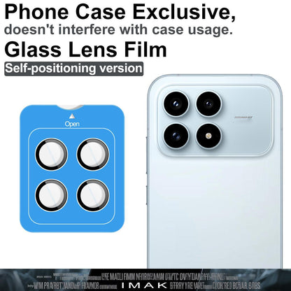 For Redmi K90 / Poco F8 Pro imak Glass Rear Camera Lens Film Phone Case Exclusive, Self-positioning Version