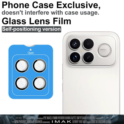 For Redmi K90 Pro Max / Poco F8 Ultra imak Glass Rear Camera Lens Film Phone Case Exclusive, Self-positioning Version