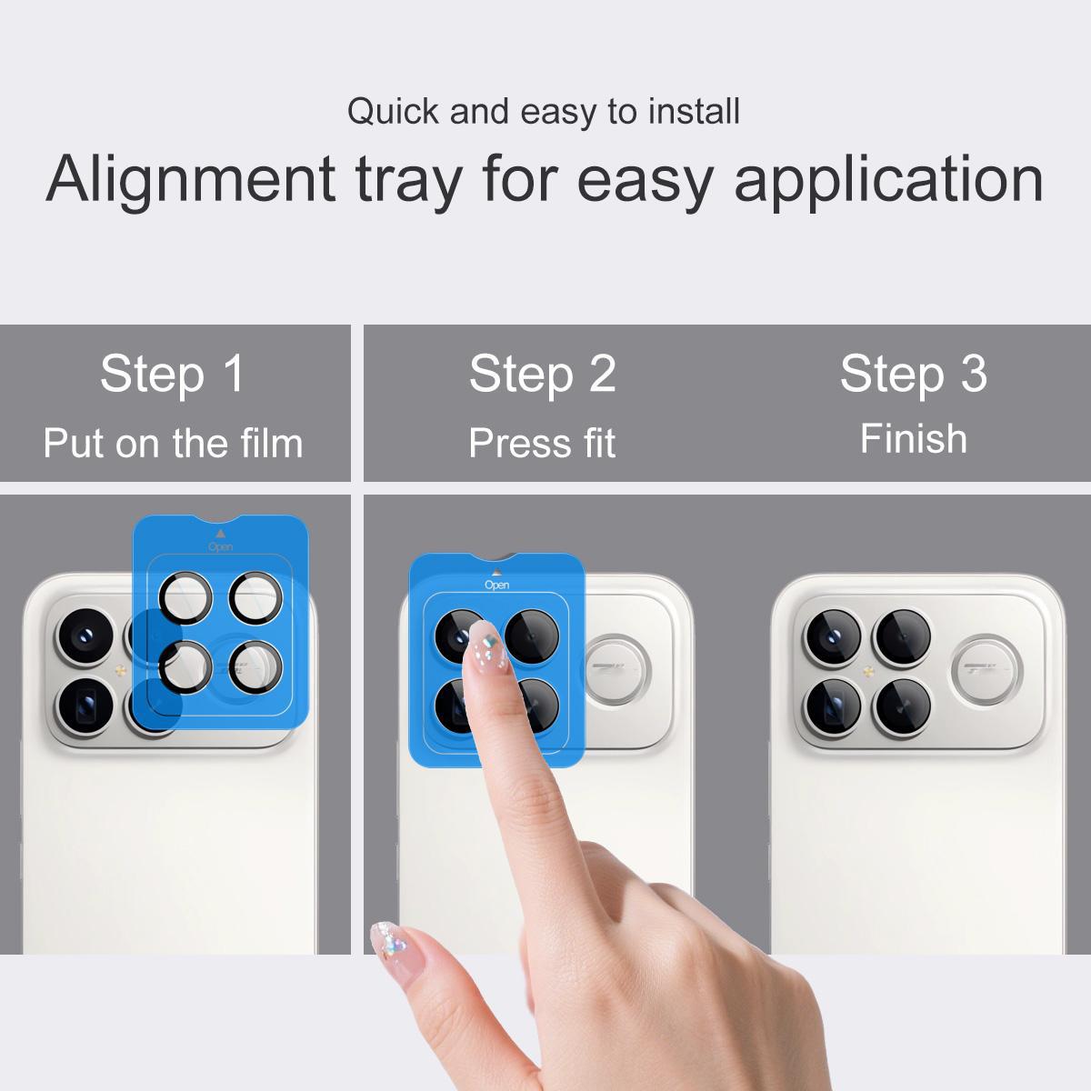 For Redmi K90 Pro Max / Poco F8 Ultra imak Glass Rear Camera Lens Film Phone Case Exclusive, Self-positioning Version