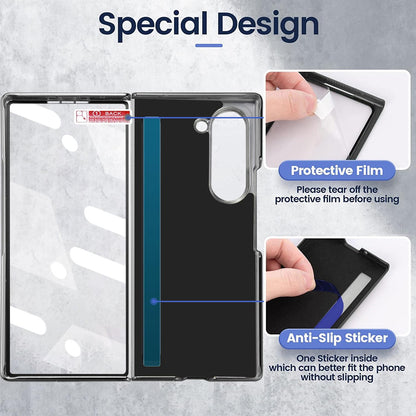 For Galaxy Z Fold8 Ultra 5G VIETAO Diamond Pattern Metal Ring PU Leather Phone Case(Blue)