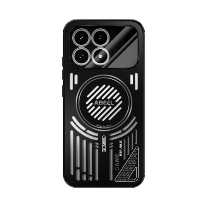 For Redmi K90/Poco F8 Pro ABEEL Ice Fox Series Magsafe Heat Sink Cooling Phone Case(Black)