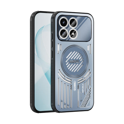For Redmi K90/Poco F8 Pro ABEEL Ice Fox Series Magsafe Heat Sink Cooling Phone Case(Blue)