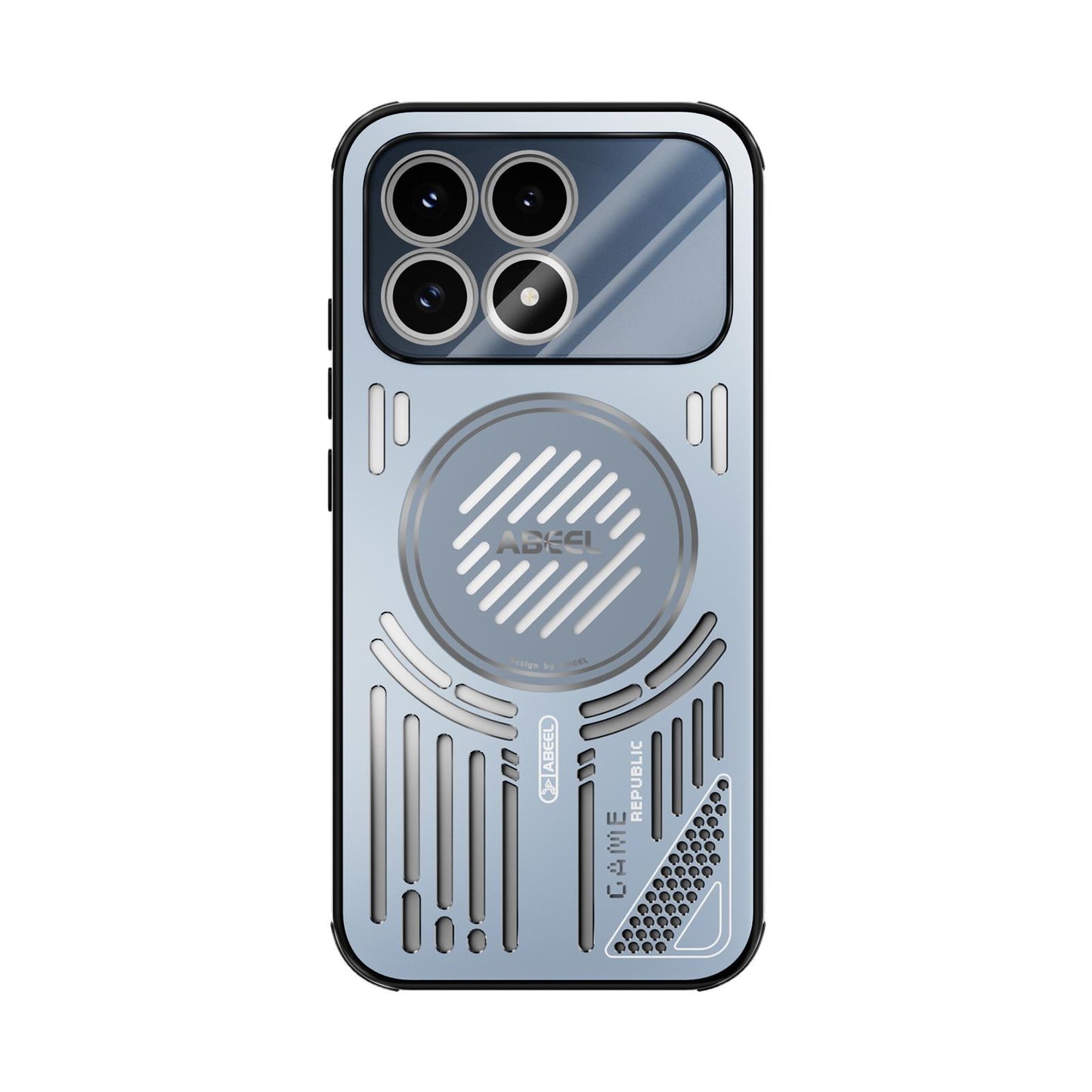 For Redmi K90/Poco F8 Pro ABEEL Ice Fox Series Magsafe Heat Sink Cooling Phone Case(Blue)