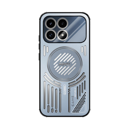 For Redmi K90/Poco F8 Pro ABEEL Ice Fox Series Magsafe Heat Sink Cooling Phone Case(Blue)
