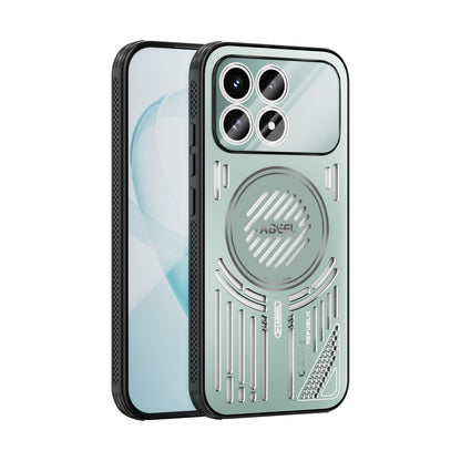For Redmi K90/Poco F8 Pro ABEEL Ice Fox Series Magsafe Heat Sink Cooling Phone Case(Light Green)