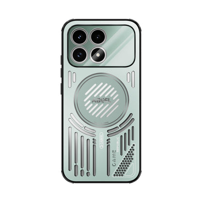 For Redmi K90/Poco F8 Pro ABEEL Ice Fox Series Magsafe Heat Sink Cooling Phone Case(Light Green)