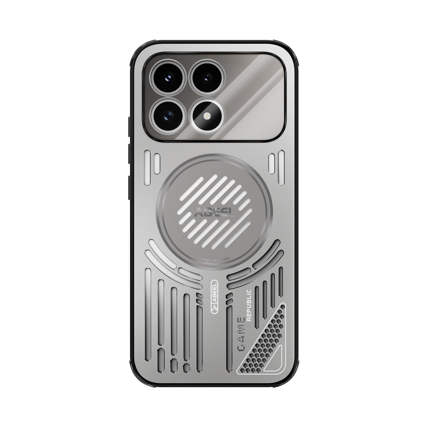 For Redmi K90/Poco F8 Pro ABEEL Ice Fox Series Magsafe Heat Sink Cooling Phone Case(Titanium Gray)