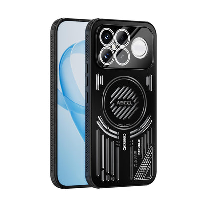 For Redmi K90 Pro Max/Poco F8 Ultra ABEEL Ice Fox Series Magsafe Heat Sink Cooling Phone Case(Black)