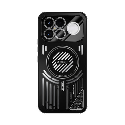 For Redmi K90 Pro Max/Poco F8 Ultra ABEEL Ice Fox Series Magsafe Heat Sink Cooling Phone Case(Black)